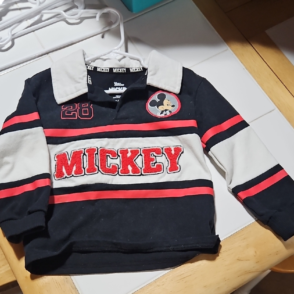 Disney Mickey Mouse Kids Sweatshirt - Black, Red, and White